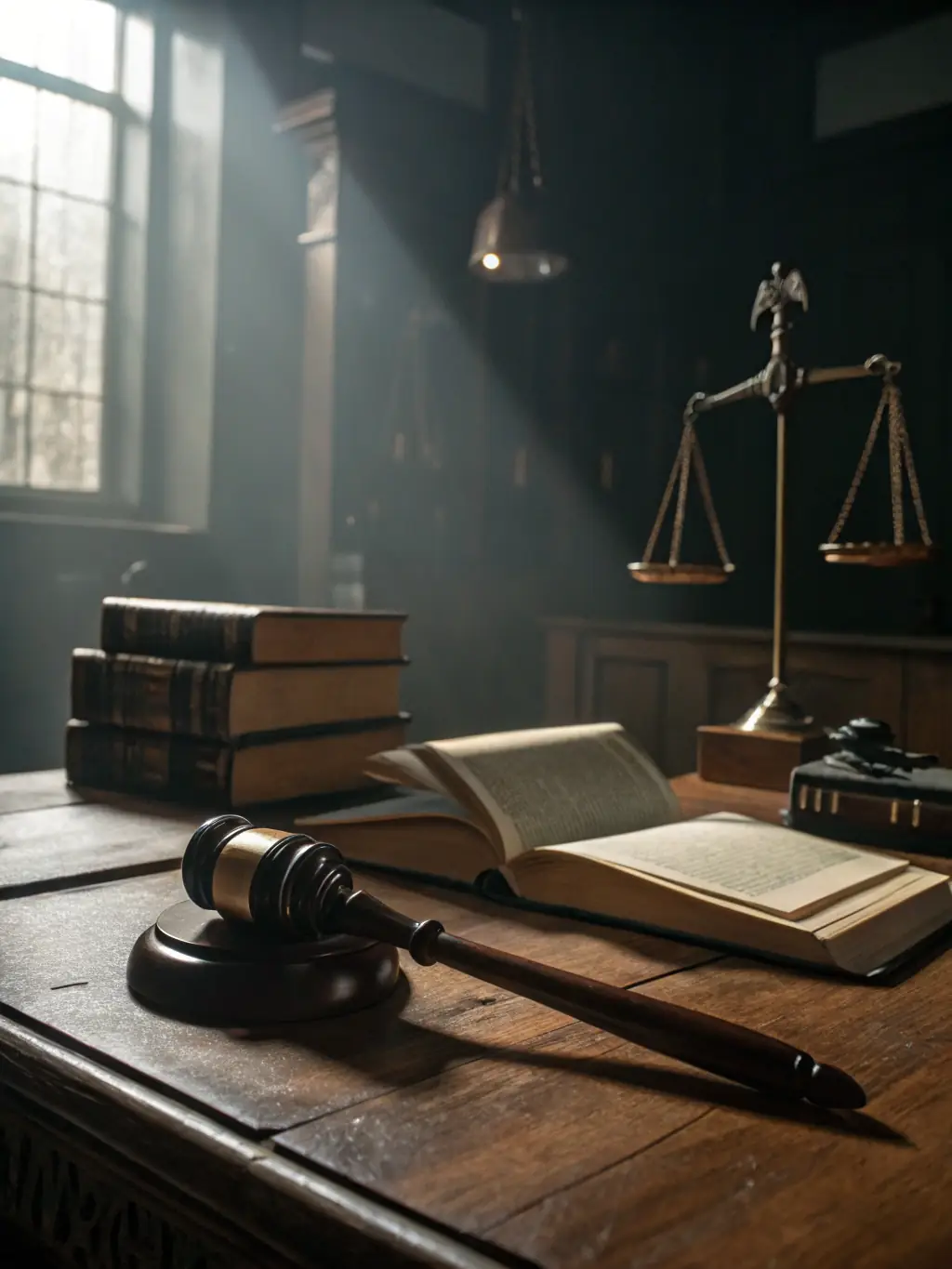 A gavel resting on a stack of legal documents, symbolizing bail applications and the justice system.