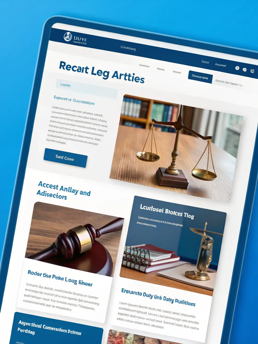 A screenshot of the JuryFlix website displaying legal articles and videos, showcasing legal awareness.